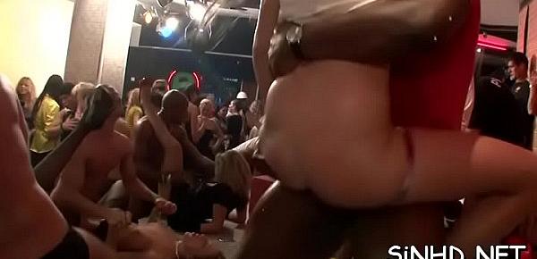  Soaking wet group blowjob